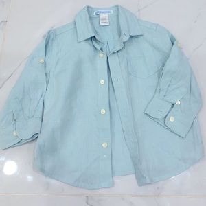 Baby blue Janie and Jack button up top
